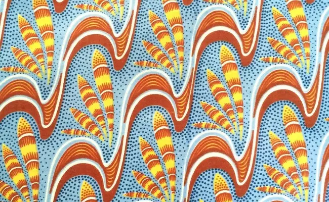 Afrikanischer Druck tropische Feder Baumwollstoff Banner 2