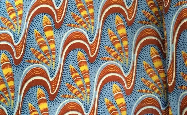 Afrikanischer Druck tropische Feder Baumwollstoff Banner 3