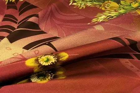 ashley burgundy printed charmeuse fabric gallery 4