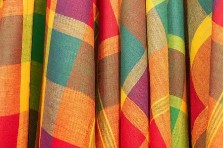 autentisk madras ternet bomuldsstof galleri 2