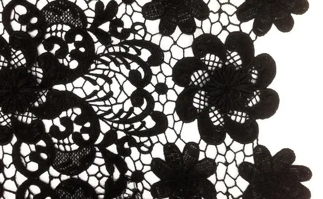 black lily guipure lace fabric banner 2