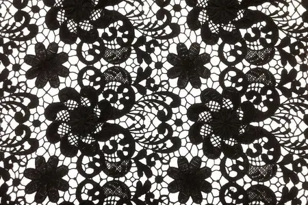 black lily guipure lace fabric gallery 1