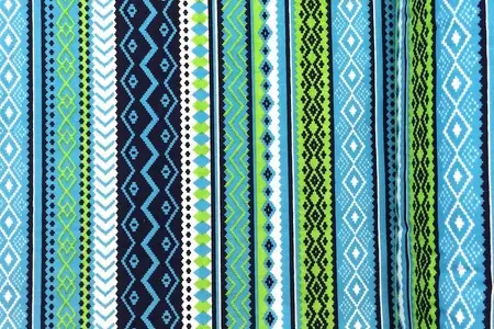 Tissu large imprimé aztèque bleu galerie 2 Tissu large imprimé aztèque bleu galerie 2