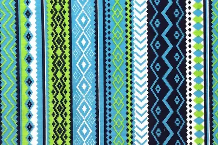 Tissu large imprimé aztèque bleu galerie 3 Tissu large imprimé aztèque bleu galerie 3