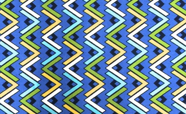 banderola azul chevron poliéster algodón 2