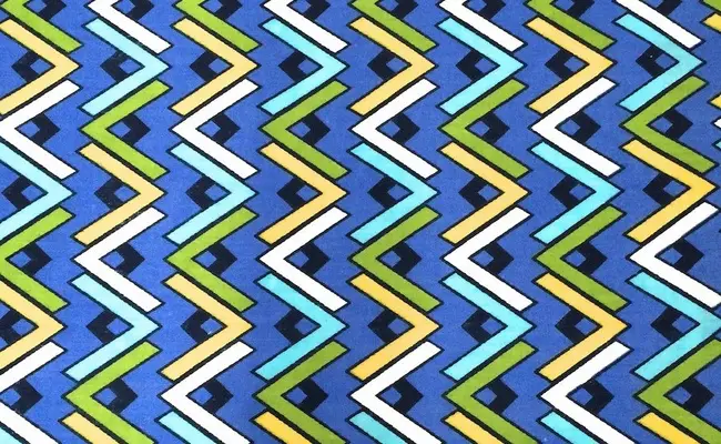 banderola azul chevron poliéster algodón 3