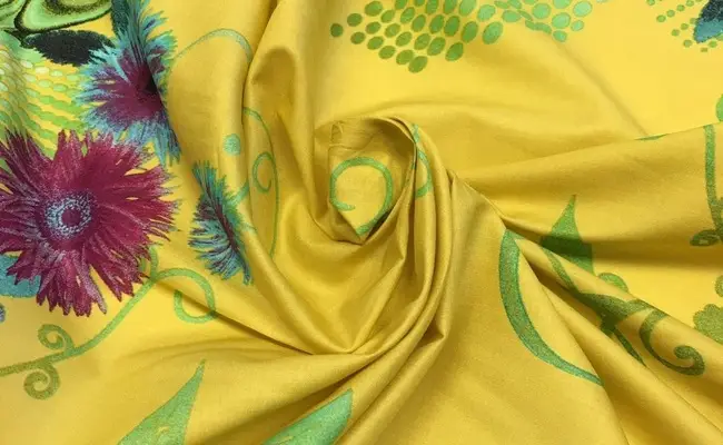 celynn yellow cotton printed fabric banner 3
