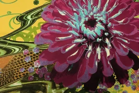 celynn yellow cotton printed fabric gallery 3