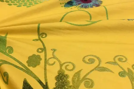 celynn yellow cotton printed fabric gallery 6