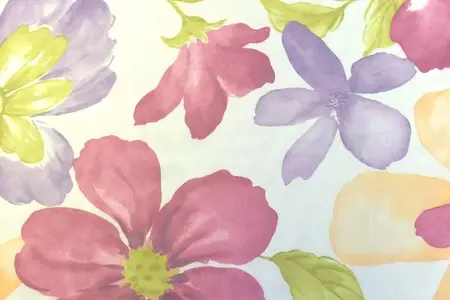 tyylikäs kukka painettu voile kangas galleria 4