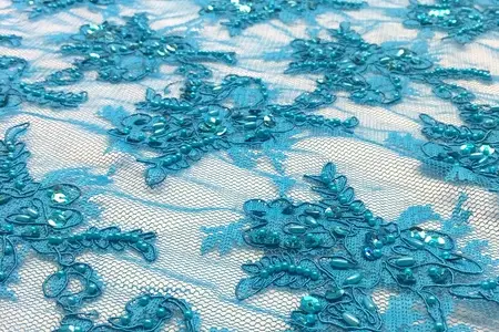 elegant turquoise queen beaded lace gallery 6