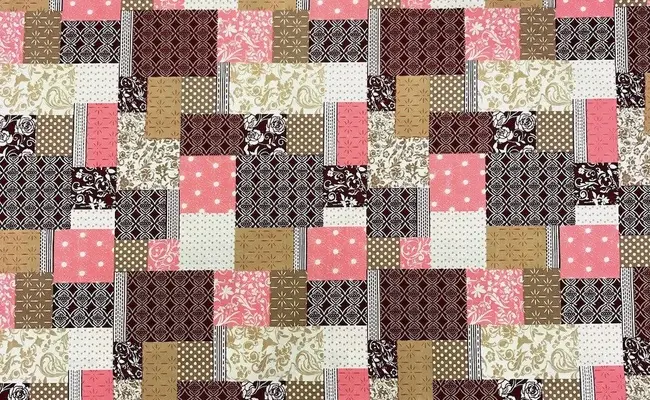 foulard pink print cotton blend fabric banner 1