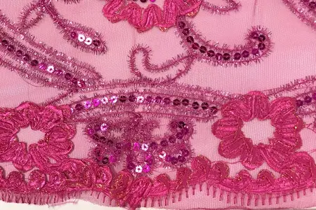 fuchsia sparkle sequins mesh fabric gallery 2
