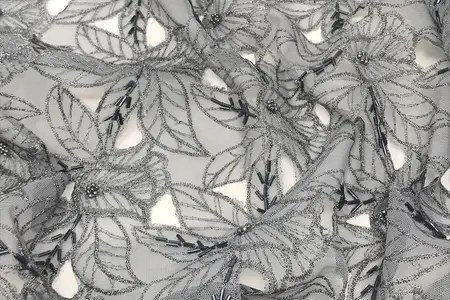 grey beaded lace on mesh gallery 5 grey beaded lace on mesh gallery 5