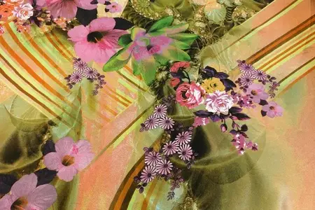 jennifer green stripe charmeuse fabric gallery 6