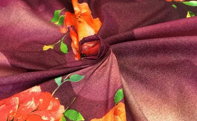 kara magenta cotton fabric print banner 1