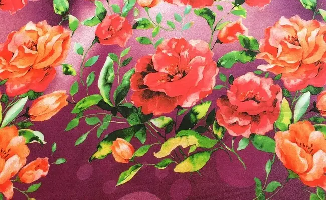 kara magenta cotton fabric print banner 2
