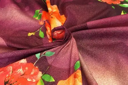 kara magenta cotton fabric print gallery 3