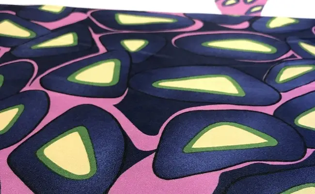 karyn fuchsia printed charmeuse fabric banner 1