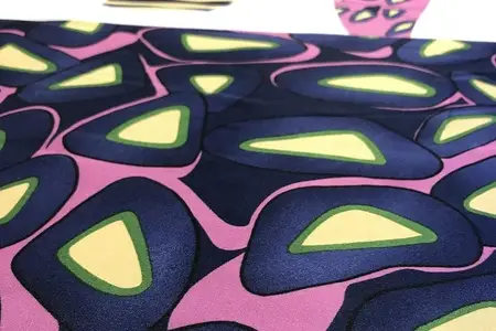 karyn fuchsia printed charmeuse fabric gallery 1