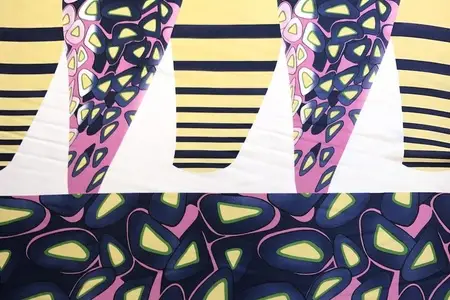 karyn fuchsia printed charmeuse fabric gallery 5