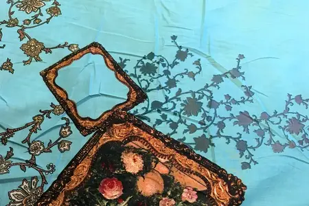 kristen sky blue cotton fabric gallery 2