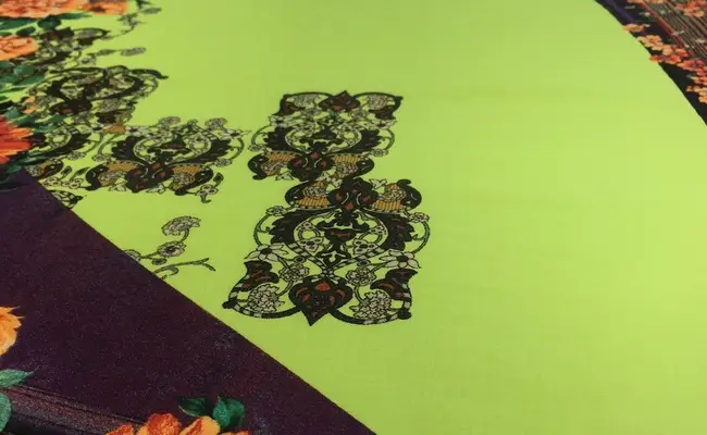 lauren lime cotton fabric print banner 3