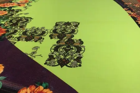lauren lime cotton fabric print gallery 4