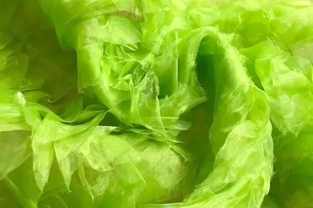 Роскошная зеленая галерея из органзы с оборками 4