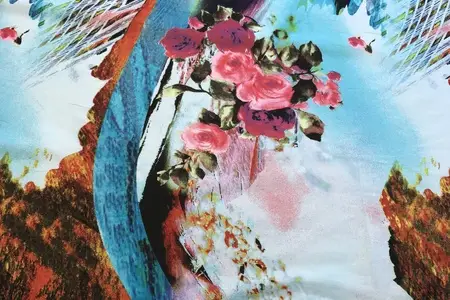 maya blue cotton fabric for crafts gallery 2
