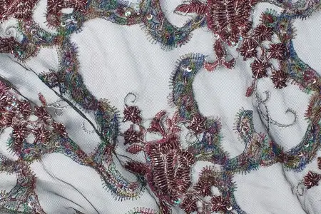 native brown beaded bridal lace gallery 3