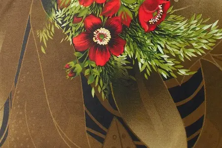 pamela green charmeuse printed fabric gallery 2