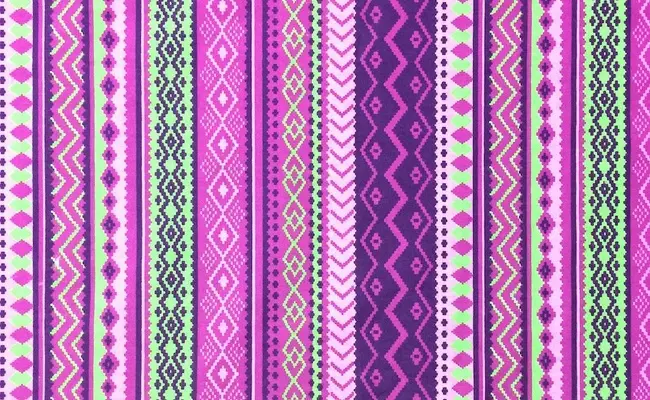 bannière en toile large à imprimé aztèque violet 1 bannière en toile large à imprimé aztèque violet 1