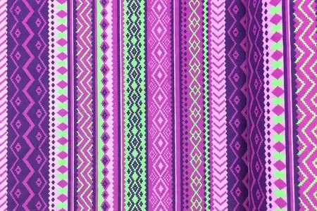 Tissu large imprimé aztèque violet galerie 5 Tissu large imprimé aztèque violet galerie 5