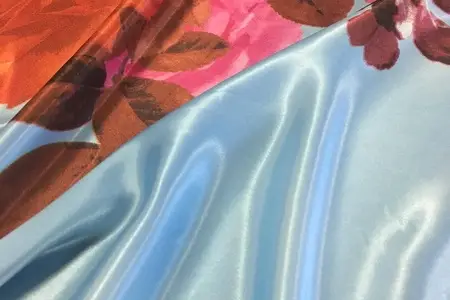 sabrina blue printed charmeuse fabric gallery 6