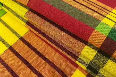 estilo 320 clásico madrás tela escocesa de algodón galería 5