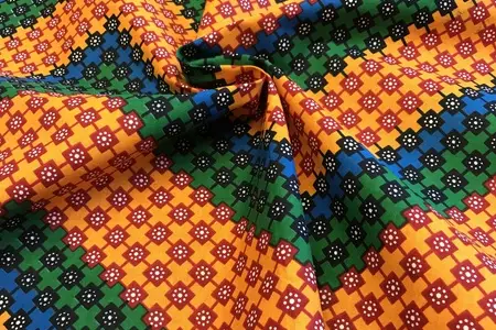 tradiční africká tkanina s potiskem 90121-2 galerie 1 tradiční africká tkanina s potiskem 90121-2 galerie 1
