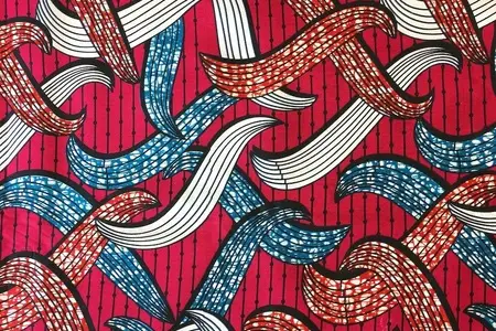 tradiční africká tkanina s potiskem 90128-4 galerie 2 tradiční africká tkanina s potiskem 90128-4 galerie 2