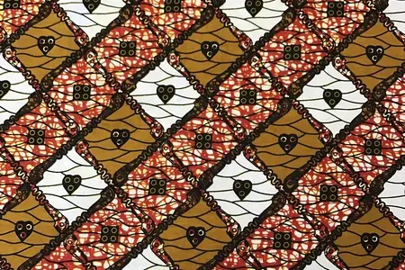 tradiční africká tkanina s potiskem 90130-4 galerie 2 tradiční africká tkanina s potiskem 90130-4 galerie 2