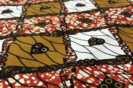 tradiční africká tkanina s potiskem 90130-4 galerie 3 tradiční africká tkanina s potiskem 90130-4 galerie 3