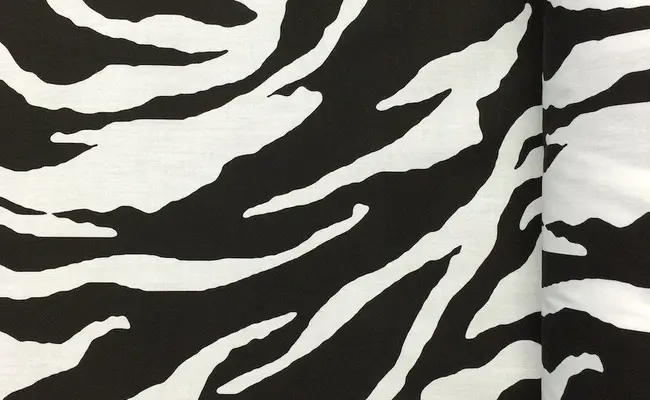 bannière polyvalente en tissu large imprimé zébré 2