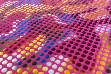 vibrante tela de lentejuelas de puntos arco iris galería 4